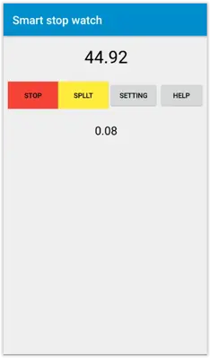 Smart stop watch android App screenshot 1