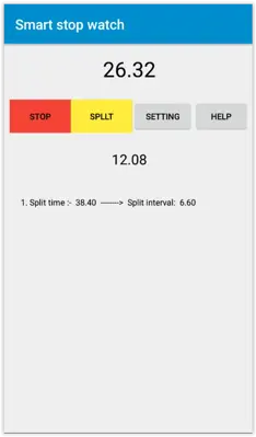 Smart stop watch android App screenshot 2