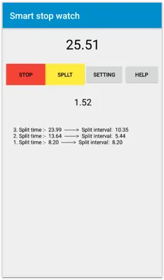 Smart stop watch android App screenshot 5